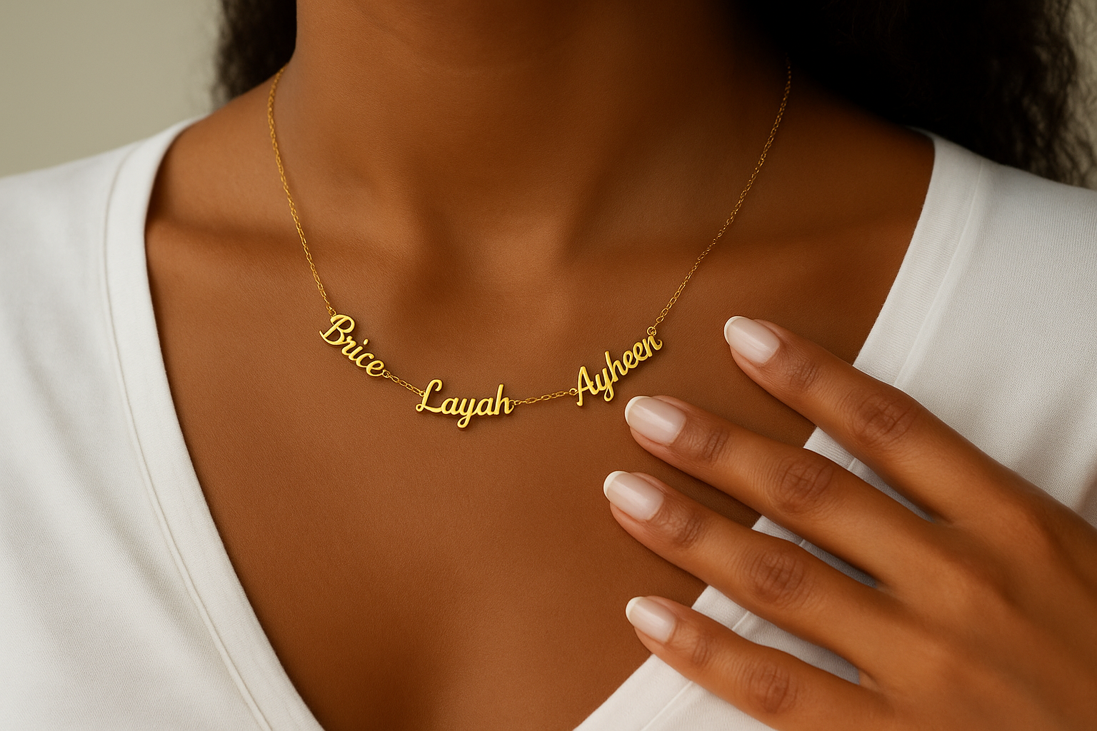 Collier Personnalisé Multi-Prénoms