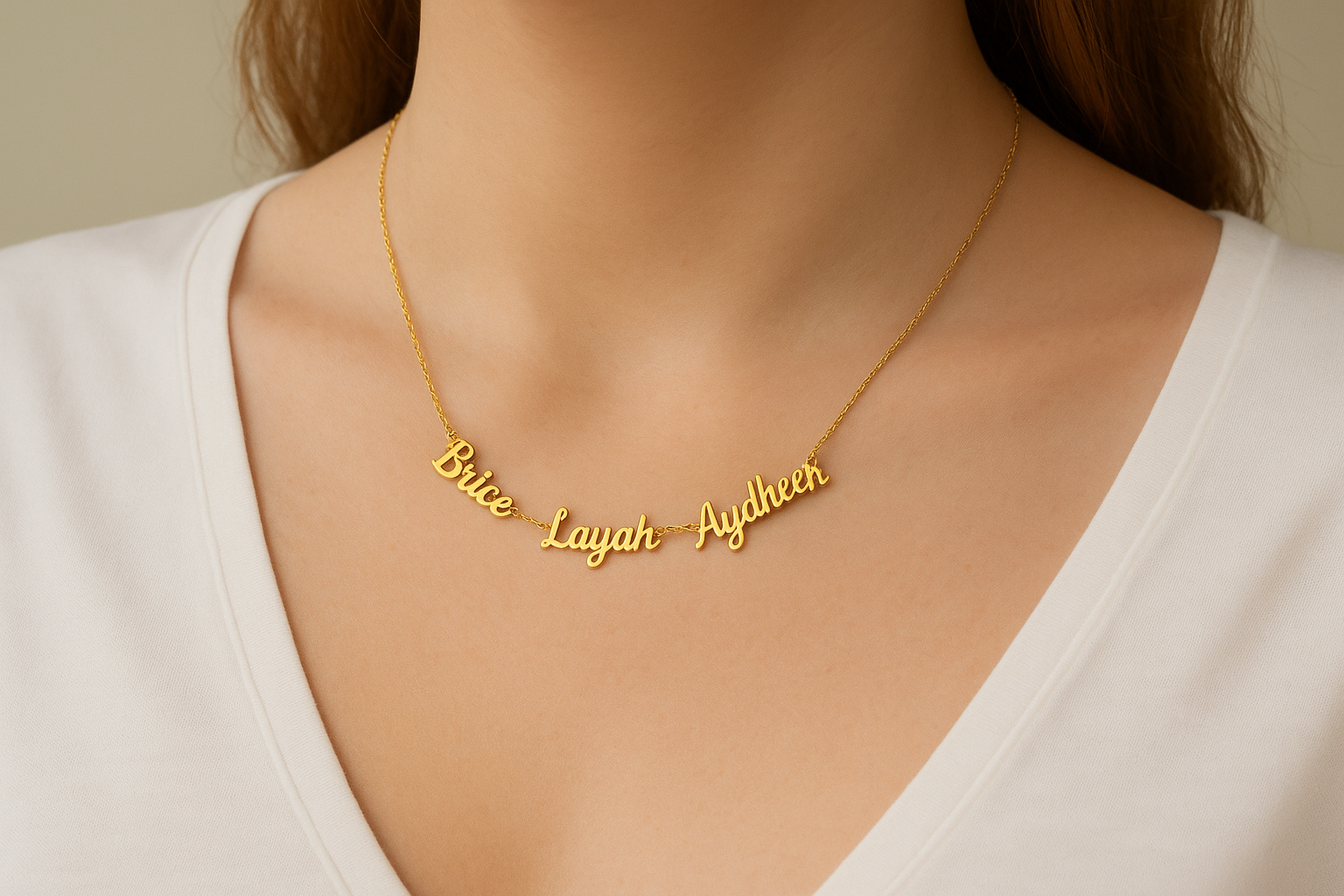 Collier Personnalisé Multi-Prénoms
